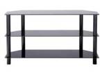 BLACK GLASS TV stand Black glass TV stand,  for TVs up to....